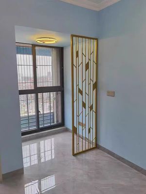 Self Installation On Site Decorative Metal Panels Frame Structure Indoor Metal Divider