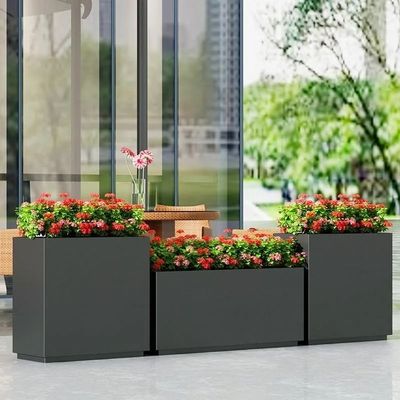 Smooth Surface Stainless Steel Flowerpot Custom Size