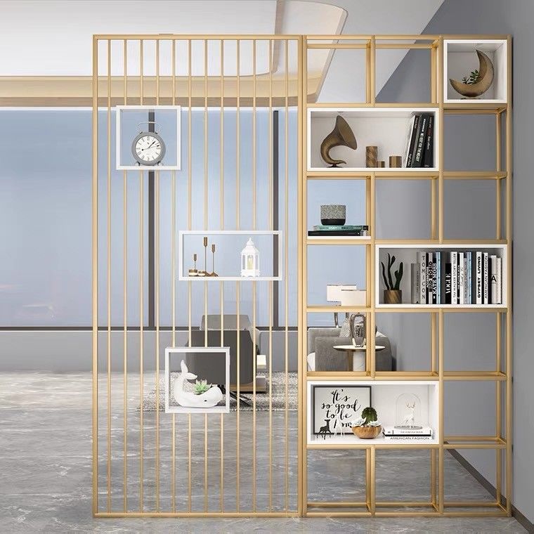 Art Room Decorative Metal Panels Hand Polishing Wrought Iron Partition Divider