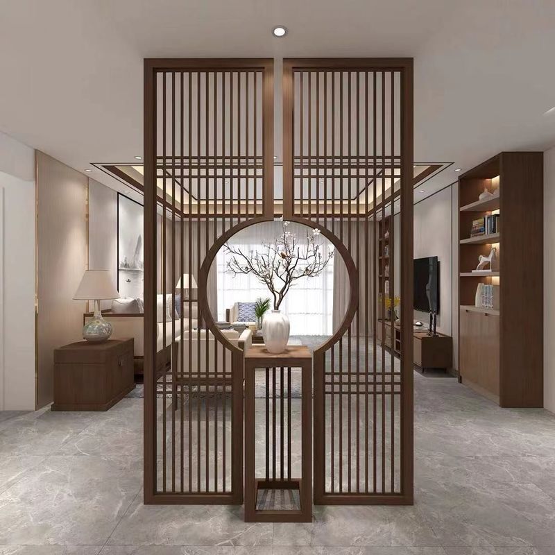 Art Room Decorative Metal Panels Hand Polishing Wrought Iron Partition Divider