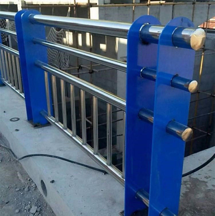 Iron Metal Tubular Handrails Fence Bridge SS Stair Guardrail Satin Polished