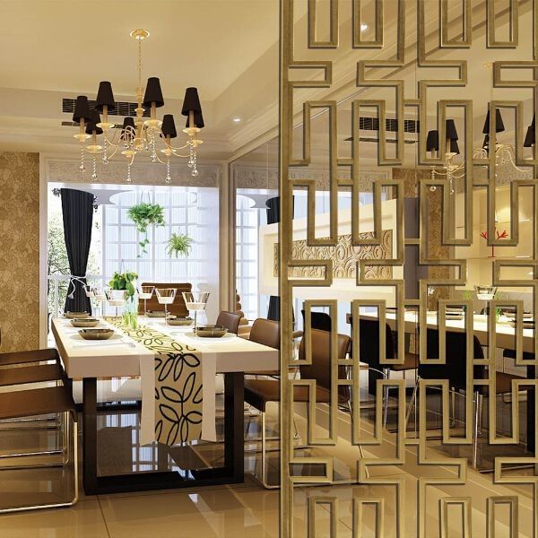 Low Maintenance Stainless Steel Screen Partition Room Divider Metal Panel  ISO9001