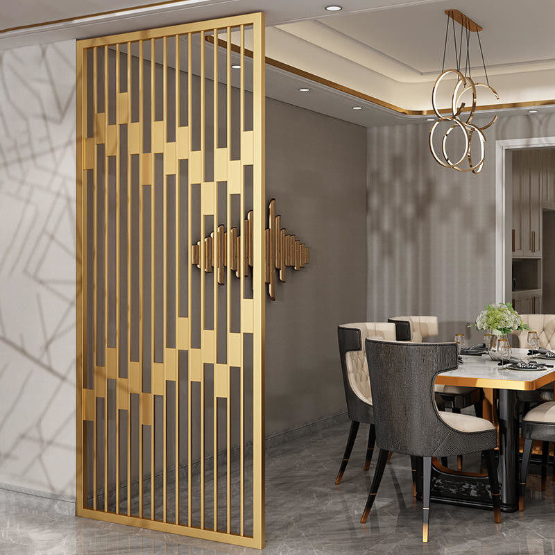 Low Maintenance Stainless Steel Screen Partition Room Divider Metal Panel  ISO9001