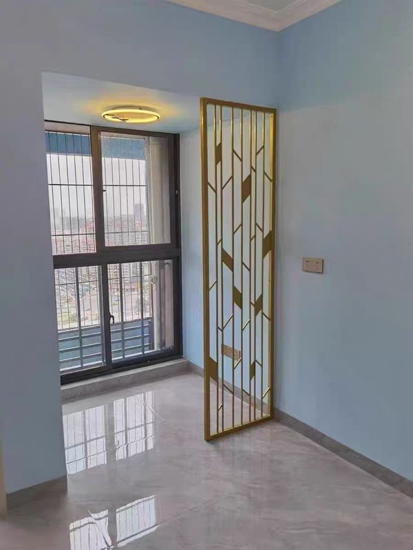 Self Installation On Site Decorative Metal Panels Frame Structure Indoor Metal Divider