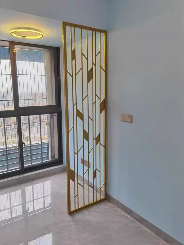 Self Installation On Site Decorative Metal Panels Frame Structure Indoor Metal Divider