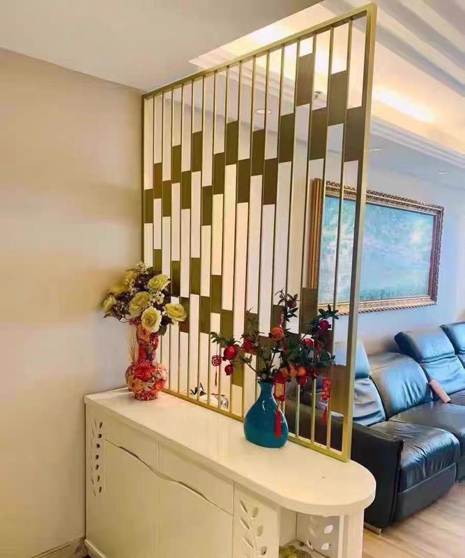 Low Maintenance Metal Room Divider For Indoor Decoration Screen Partitions