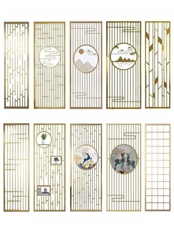 Frame Structure Indoor Decoration Customizable Thickness Screen Partitions