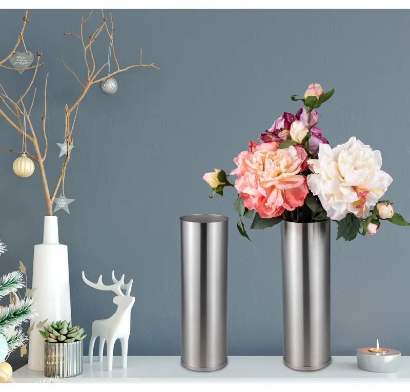 High Durability Stainless Steel Flowerpot For Indoor Outdoor